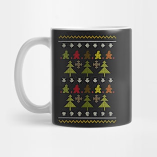 Christmas Sweater Board Game Meeples - Board Games Design - Gaming Art Mug